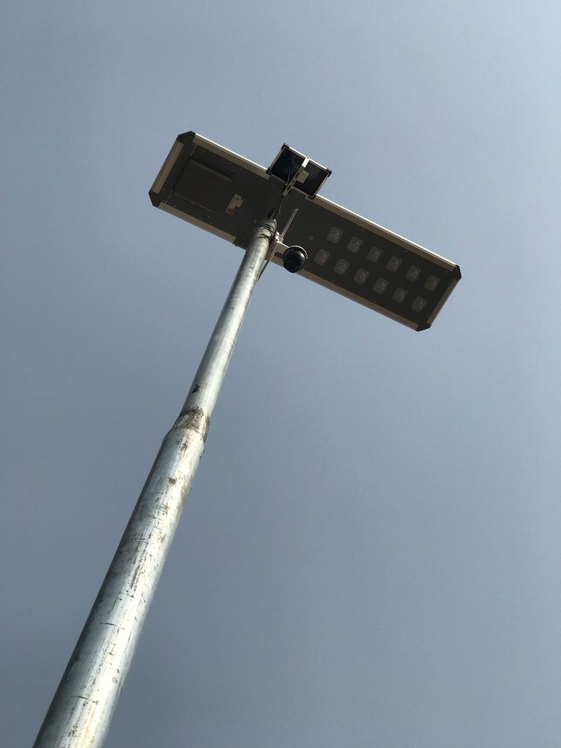 OUTDOOR SECURITY LIGHT AND CAMERA