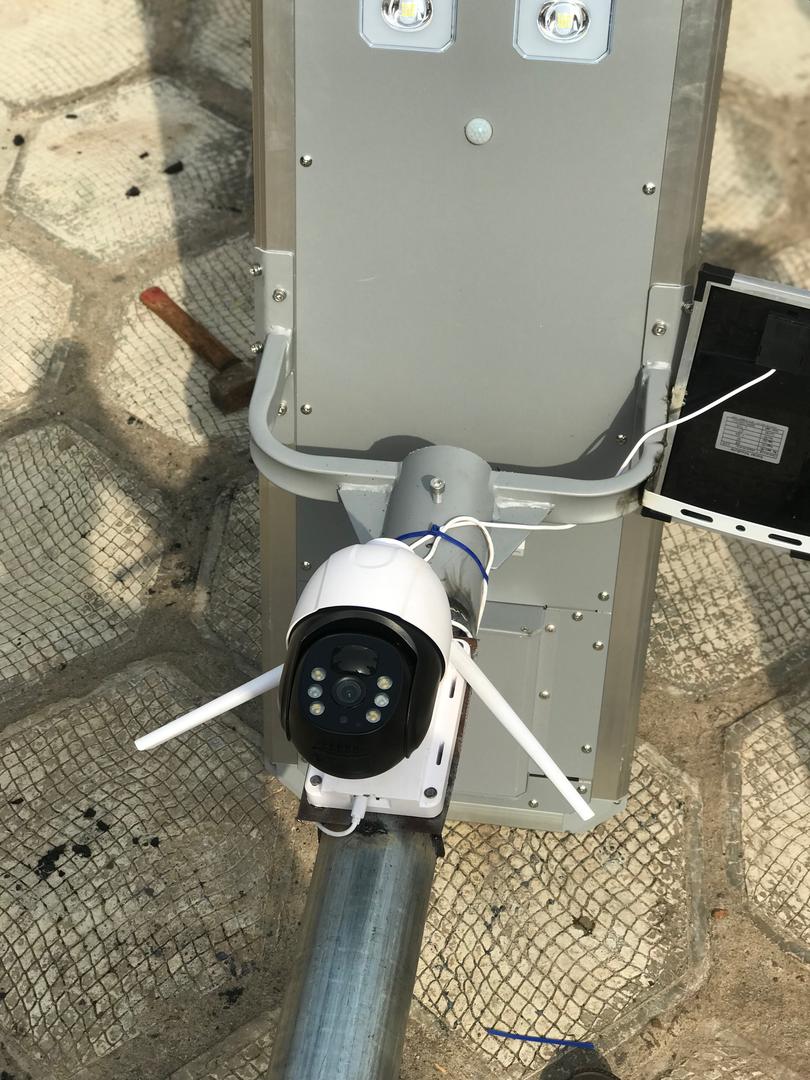 OUTDOOR SECURITY LIGHT AND CAMERA